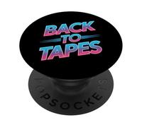 Back To Tapes Retro 80s Cassette Mixtape Nostalgia PopSockets Adhesive PopGrip