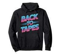 Back To Tapes Retro 80s Cassette Mixtape Nostalgia Pullover Hoodie