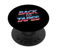 Back To Tapes Retro Cassette Mixtape 80s 90s Aesthetic PopSockets Adhesive PopGrip