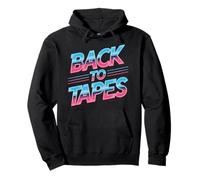 Back To Tapes Retro Cassette Mixtape 80s Nostalgia Pullover Hoodie