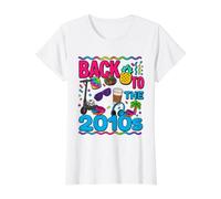 Back to the 2010s Vintage Twenty-tens Retro 2010 Value Graphic T-Shirt, Women, White, XS