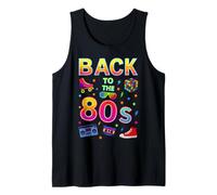 Back to The 80s Pop Culture Nostalgic Retro Style Tank Top