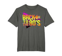 Back to The 80's Retro Tshirt Vintage Eighties Costume Party T-Shirt, Men's Big and Tall, Asphalt Grey, 2X Tall