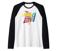 Back To the 90s Vintage Halloween Costume Style 90s Themed Raglan Baseball Tee