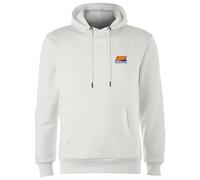 Back To The Future 35 Hill Valley Front Hoodie - White | Size: 2XL Back To The Future White 2XL