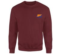 Back To The Future 35 Hill Valley Front Sweatshirt - Burgundy | Size: 2XL Back To The Future Burgundy 2XL