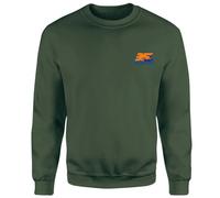 Back To The Future 35 Hill Valley Front Sweatshirt - Green | Size: Small Back To The Future Green S