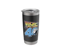 Back to The Future 40th Anniversary Clock Tower Logo Stainless Steel Insulated Tumbler