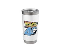 Back to The Future 40th Anniversary Clock Tower Logo Stainless Steel Insulated Tumbler