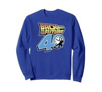 Back To The Future 40th Anniversary Clock Tower Logo Sweatshirt, Adult Unisex, Royal Blue, X-Large