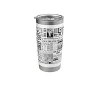 Back to The Future 40th Anniversary New Paper AOP Stainless Steel Insulated Tumbler