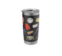 Back to The Future 40th Anniversary Starry Collage AOP Stainless Steel Insulated Tumbler