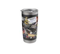 Back to The Future 40th Anniversary Sticker Collage AOP Stainless Steel Insulated Tumbler