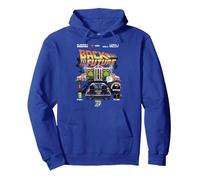 Back To The Future 40th Anniversary Video Game Style Pullover Hoodie, Adult Unisex, Royal Blue, Large