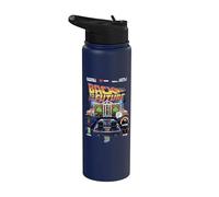 Back to The Future 40th Anniversary Video Game Style Stainless Steel Insulated Water Bottle
