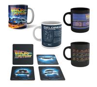 Back to the Future 4x Mugs & Coasters Bundle