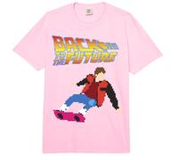 Back to The Future 8-Bit Marty on Hoverboard Premium T-Shirt Comfort Colors Adult Heavyweight T-Shirt