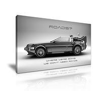 Back to the Future Canvas Wall Art Picture Print 60x30cm - For Modern Family Home Office Garden Game Room Gym School Pub Decoration