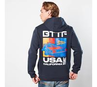Back to the Future CarStripes Hoodie - Navy - M