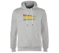 Back To The Future Classic Logo Hoodie - Grey | Size: Small Back To The Future Grey S