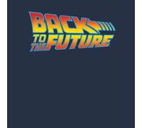 Back to the future Classic Logo Hoodie - Navy - S