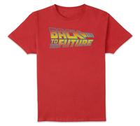 Back To The Future Classic Logo Men's T-Shirt - Red | Size: 2XL Back To The Future Red 2XL