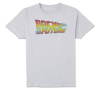 Back To The Future Classic Logo Men's T-Shirt - White | Size: Medium Back To The Future White M