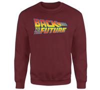 Back To The Future Classic Logo Sweatshirt - Burgundy | Size: 2XL Back To The Future Burgundy 2XL