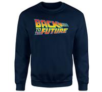 Back To The Future Classic Logo Sweatshirt - Navy | Size: XS Back To The Future Navy XS