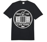 Back to The Future Clock Tower Circle Logo Comfort Colors Adult Heavyweight T-Shirt