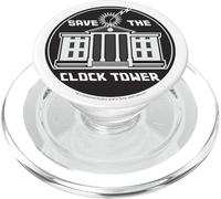 Back to the Future Clock Tower Circle Logo PopSockets PopGrip for MagSafe