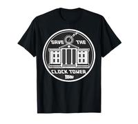Back to the Future Clock Tower Circle Logo T-Shirt