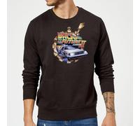 Back To The Future Clockwork Sweatshirt - Black | Size: 5XL Back To The Future Black 5XL