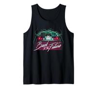 Back To the Future DeLorean 80's Style Neon Tank Top