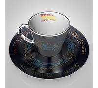 Back to The Future Delorean Collector Plate & Mirror Mug Set