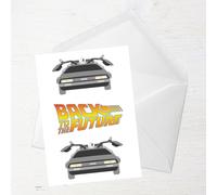 Back To The Future DeLorean Greetings Card - Giant Card