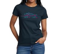 Back To The Future Delorean With Time Travel Dates Women's T-Shirt