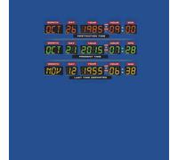 Back To The Future Destination Clock Men's T-Shirt - Blue - XL