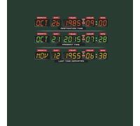 Back To The Future Destination Clock Men's T-Shirt - Green - S