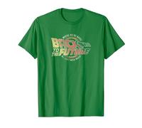 Back to The Future Distressed Roads Logo T-Shirt, Men, Kelly Green, Large