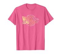 Back to The Future Distressed Roads Logo T-Shirt, Men, Pink Heather, Small