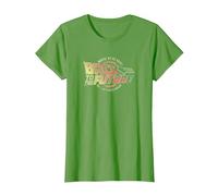 Back to The Future Distressed Roads Logo T-Shirt, Women, Grass Green, X-Large