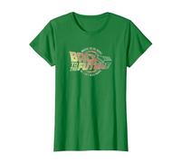 Back to The Future Distressed Roads Logo T-Shirt, Women, Kelly Green, Small