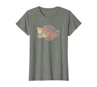 Back to The Future Distressed Roads Logo T-Shirt, Women, Olive Heather, Small