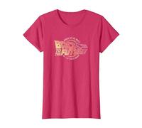 Back to The Future Distressed Roads Logo T-Shirt, Women, Red Heather, Medium