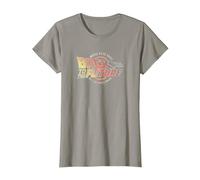 Back to The Future Distressed Roads Logo T-Shirt, Women, Slate Grey, Small