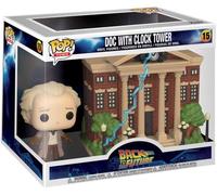Funko POP! Town: BTTF - Dr. Emmett Brown - Doc With Clock Tower - Back to the Future - Collectable Vinyl Figure - Gift Idea - Official Merchandise - Toys for Kids & Adults - Movies Fans