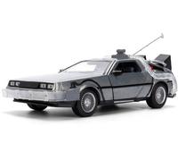 1:24 scale BTTF 40th Anniversary Time Machine w/Truck package by Jada 36849