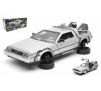 Back To The Future II DeLorean LK Coupe Fly Wheel Flying Time Machine 1:24 Model