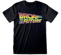 Back To The Future Logo Black T-Shirt OFFICIAL